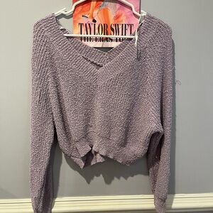 Altar’d State purple v neck sweater